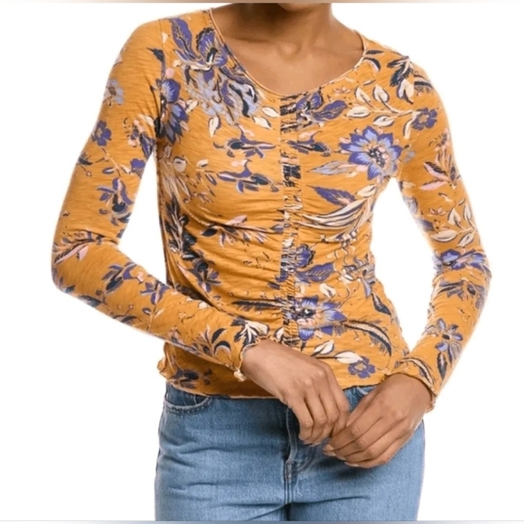 Free People Dreamed of You Floral Top Size XS - Picture 1 of 9